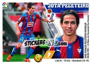 Sticker 10 Jota Peleteiro - Liga Spagnola 2015-2016 - Colecciones ESTE
