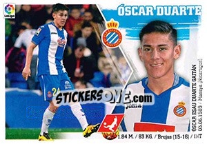 Sticker 12 óscar Duarte - Liga Spagnola 2015-2016 - Colecciones ESTE