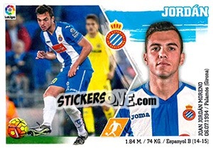 Sticker 13 Jordán - Liga Spagnola 2015-2016 - Colecciones ESTE