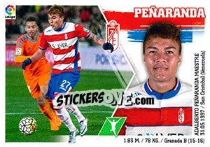 Sticker 16 Peñaranda - Liga Spagnola 2015-2016 n. 706 - Colecciones ESTE