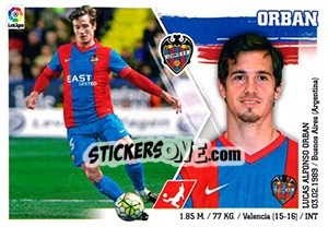 Sticker 20 Orban - Liga Spagnola 2015-2016 - Colecciones ESTE