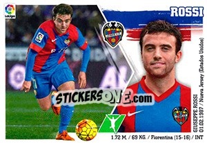 Sticker 23 Giuseppe Rossi - Liga Spagnola 2015-2016 n. 713 - Colecciones ESTE