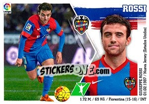 Figurina 23 Giuseppe Rossi - Liga Spagnola 2015-2016 - Colecciones ESTE