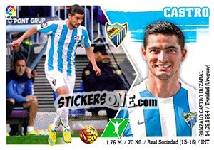 Sticker 27 Castro - Liga Spagnola 2015-2016 n. 717 - Colecciones ESTE