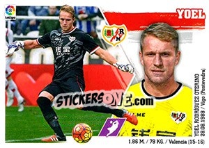 Sticker 28 Yoel - Liga Spagnola 2015-2016 - Colecciones ESTE