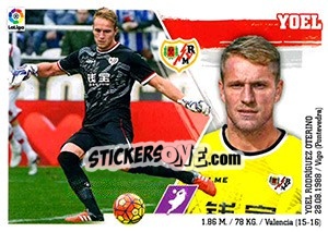 Sticker 28 Yoel - Liga Spagnola 2015-2016 n. 718 - Colecciones ESTE