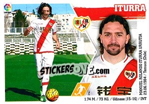 Sticker 30 Iturra - Liga Spagnola 2015-2016 n. 720 - Colecciones ESTE