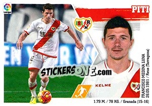 Sticker 31 Piti - Liga Spagnola 2015-2016 n. 721 - Colecciones ESTE