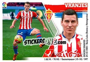 Sticker 33 Vranjes - Liga Spagnola 2015-2016 n. 723 - Colecciones ESTE
