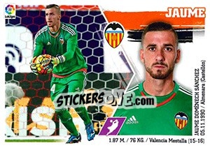 Sticker 36 Jaume - Liga Spagnola 2015-2016 n. 726 - Colecciones ESTE