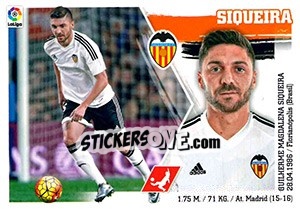 Cromo 37 Siqueira - Liga Spagnola 2015-2016 - Colecciones ESTE