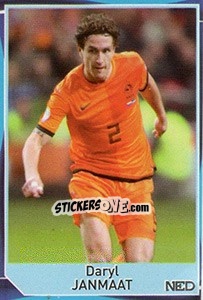 Sticker Daryl Janmaat - Evropsko fudbalsko prvenstvo 2016 n. 8 - G.T.P.R School Shop