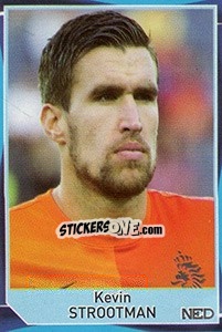 Sticker Kevin Strootman - Evropsko fudbalsko prvenstvo 2016 n. 9 - G.T.P.R School Shop