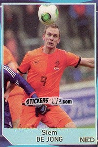 Sticker Siem de Jong - Evropsko fudbalsko prvenstvo 2016 n. 10 - G.T.P.R School Shop