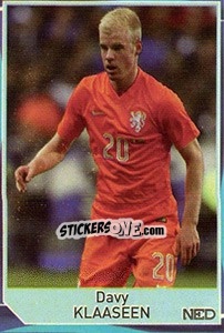 Sticker Davy Klaassen - Evropsko fudbalsko prvenstvo 2016 n. 12 - G.T.P.R School Shop