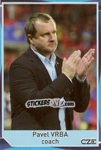 Sticker Pavel Vrba - Evropsko fudbalsko prvenstvo 2016 - G.T.P.R School Shop