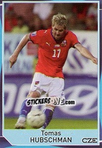 Sticker Tomas Hubschman - Evropsko fudbalsko prvenstvo 2016 - G.T.P.R School Shop