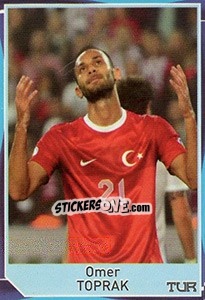 Sticker Omer Toprak - Evropsko fudbalsko prvenstvo 2016 n. 37 - G.T.P.R School Shop
