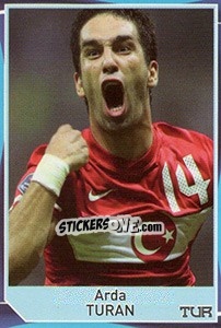 Sticker Arda Turan - Evropsko fudbalsko prvenstvo 2016 n. 38 - G.T.P.R School Shop