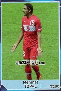 Sticker Mehmet Topal - Evropsko fudbalsko prvenstvo 2016 n. 40 - G.T.P.R School Shop