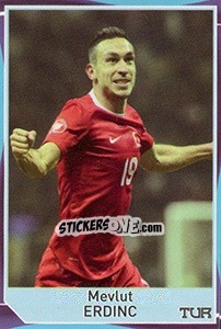 Sticker Mevlut Erdinc - Evropsko fudbalsko prvenstvo 2016 - G.T.P.R School Shop