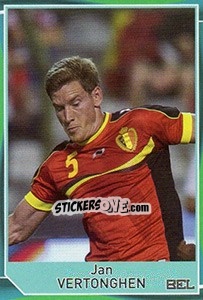 Sticker Jan Vertonghen - Evropsko fudbalsko prvenstvo 2016 n. 95 - G.T.P.R School Shop