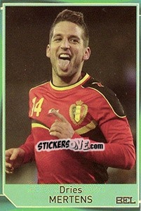 Sticker Dries Mertens - Evropsko fudbalsko prvenstvo 2016 n. 100 - G.T.P.R School Shop