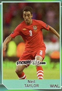 Sticker Neil Taylor - Evropsko fudbalsko prvenstvo 2016 n. 111 - G.T.P.R School Shop