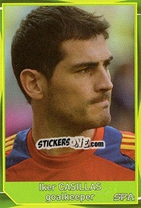 Sticker Iker Casillas - Evropsko fudbalsko prvenstvo 2016 n. 147 - G.T.P.R School Shop