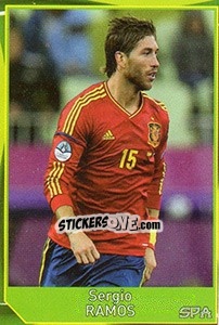 Sticker Sergio Ramos - Evropsko fudbalsko prvenstvo 2016 - G.T.P.R School Shop
