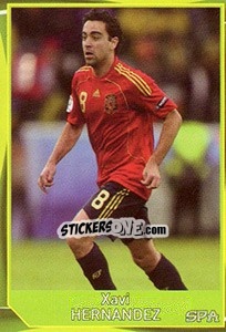 Sticker Xavi Hernandez - Evropsko fudbalsko prvenstvo 2016 - G.T.P.R School Shop