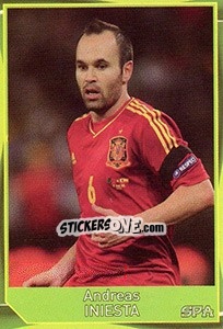 Sticker Andres Iniesta - Evropsko fudbalsko prvenstvo 2016 - G.T.P.R School Shop