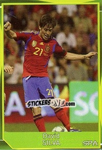 Sticker David Silva - Evropsko fudbalsko prvenstvo 2016 n. 153 - G.T.P.R School Shop