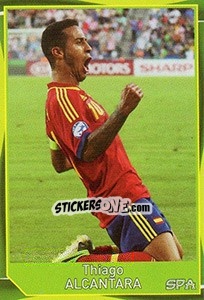 Sticker Thiago Alcantara - Evropsko fudbalsko prvenstvo 2016 n. 154 - G.T.P.R School Shop