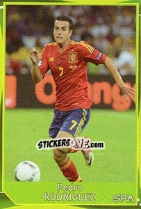 Sticker Pedro Rodriguez - Evropsko fudbalsko prvenstvo 2016 - G.T.P.R School Shop