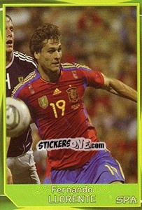 Sticker Fernando Llorente - Evropsko fudbalsko prvenstvo 2016 n. 158 - G.T.P.R School Shop