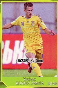 Sticker Yevhen Konoplyanka - Evropsko fudbalsko prvenstvo 2016 n. 170 - G.T.P.R School Shop