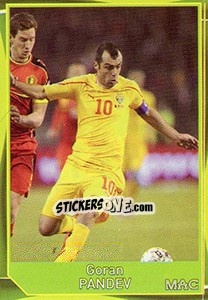 Sticker Goran Pandev - Evropsko fudbalsko prvenstvo 2016 - G.T.P.R School Shop