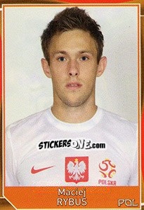 Sticker Maciej Rybus - Evropsko fudbalsko prvenstvo 2016 n. 238 - G.T.P.R School Shop
