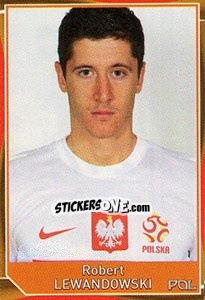 Sticker Robert Lewandowski - Evropsko fudbalsko prvenstvo 2016 n. 247 - G.T.P.R School Shop