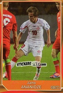 Sticker Jano Ananidze - Evropsko fudbalsko prvenstvo 2016 - G.T.P.R School Shop