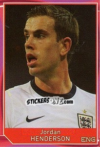 Sticker Jordan Henderson - Evropsko fudbalsko prvenstvo 2016 n. 297 - G.T.P.R School Shop
