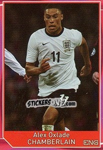 Sticker Alex Oxlade-Chamberlain - Evropsko fudbalsko prvenstvo 2016 n. 300 - G.T.P.R School Shop