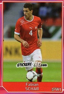 Sticker Fabian Schar - Evropsko fudbalsko prvenstvo 2016 n. 308 - G.T.P.R School Shop