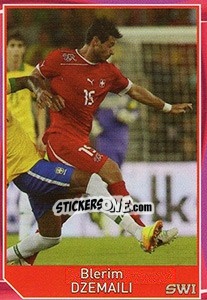 Sticker Blerim Dzemaili - Evropsko fudbalsko prvenstvo 2016 - G.T.P.R School Shop
