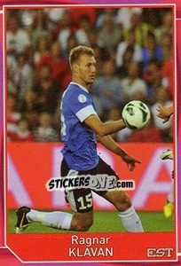 Sticker Ragnar Klavan - Evropsko fudbalsko prvenstvo 2016 - G.T.P.R School Shop