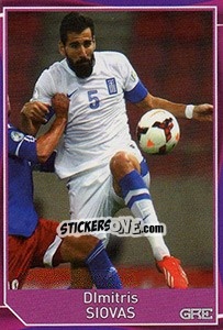 Sticker Dimitris Siovas - Evropsko fudbalsko prvenstvo 2016 - G.T.P.R School Shop