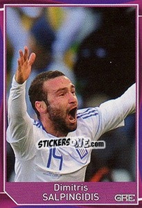 Sticker Dimitris Salpingidis - Evropsko fudbalsko prvenstvo 2016 n. 372 - G.T.P.R School Shop