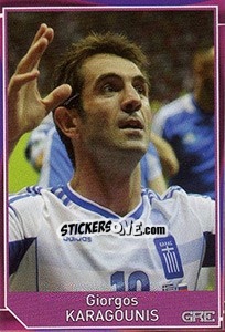 Sticker Giorgos Karagounis - Evropsko fudbalsko prvenstvo 2016 - G.T.P.R School Shop