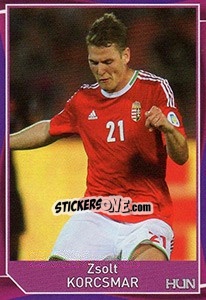 Sticker Zsolt Korcsmar - Evropsko fudbalsko prvenstvo 2016 n. 390 - G.T.P.R School Shop